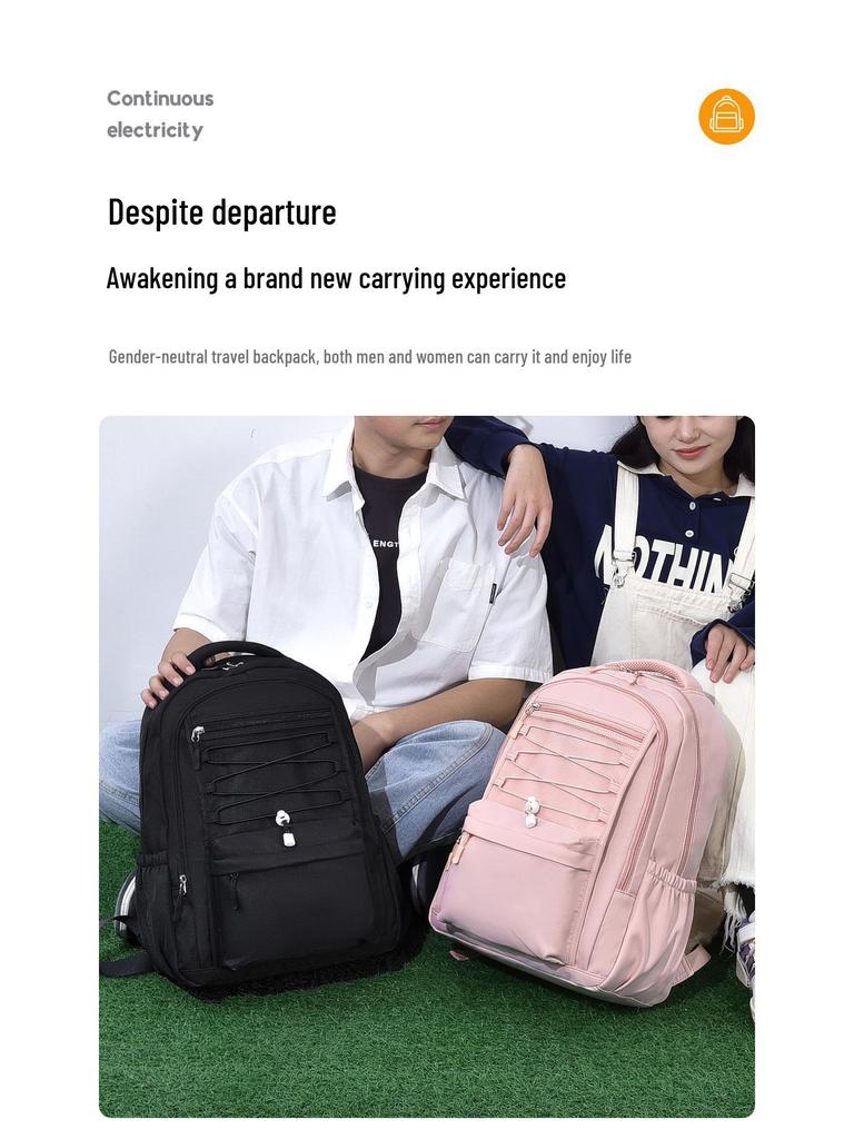 Large Capacity Trendy Backpack for Students - Unisex & Versatile Casual Use