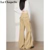La Chapelle High-Waist Flared Khaki Jeans