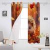 Autumn Maple Leaf Forest Hedgehog Blackout Curtains For Living Room Bedroom Window Treatment Blinds Drapes