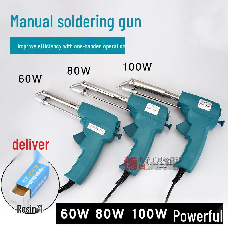 Automatic Feed Electric Soldering Iron Gun - 60W/80W/100W