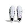 Adidas Neo Grand Court Base 2.0 Synthetic Leather Comfortable Versatile Slip-Resistant Durable Low-Top Skate Shoes Women Sneakers White Blue HP2591