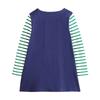 Foreign Trade Girls' Casual Long-Sleeved Dress Baby Mid-Length T-shirt Pure Cotton Spring and Autumn Dress Princess Dress European and American 8