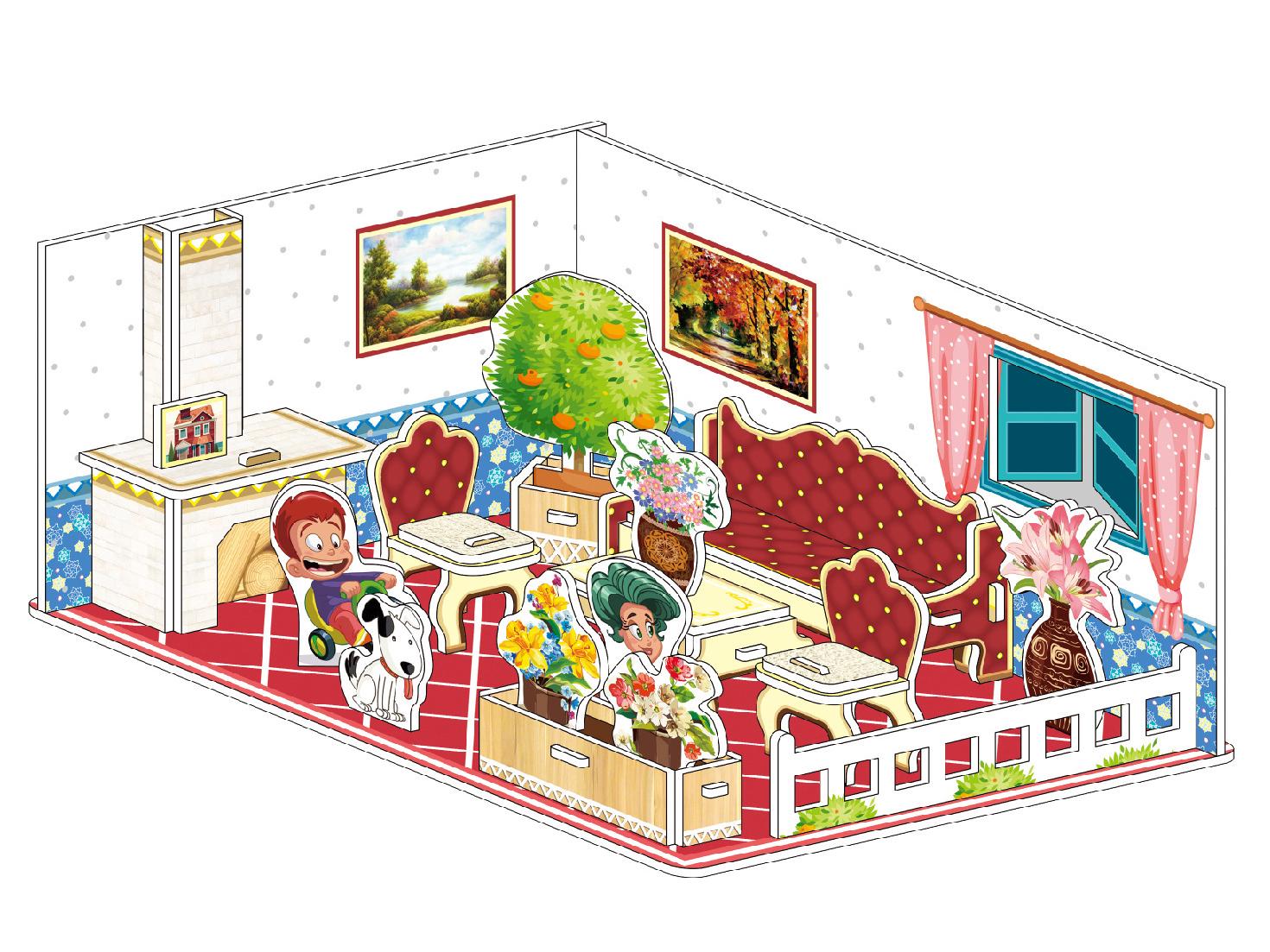 

Сделай сам 3D пазл модель игрушка для детей: Миниатюрный дом ручной работы с взаимозаменяемыми деталями, подарок для мальчиков и девочек