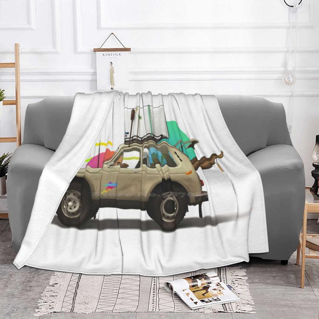 Lada Niva Creative Design Comfortable Warm Flannel Blanket 2121 Lada Niva Offroad 4X4 Suv Soviet Nivalove Automotive Trucker