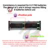 21700 Battery Case Transparent Power Bank Shell 8-Section No Welding DIY Kit with Touch DC Voltage Adjustment for Fast Charging