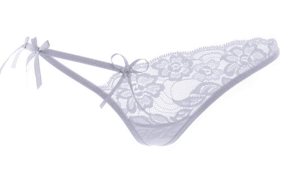 Cute and Attractive Design Free White B R-Style T-Back Women's Panties, 4-Pack (JP, Alphabet, Size, Set)