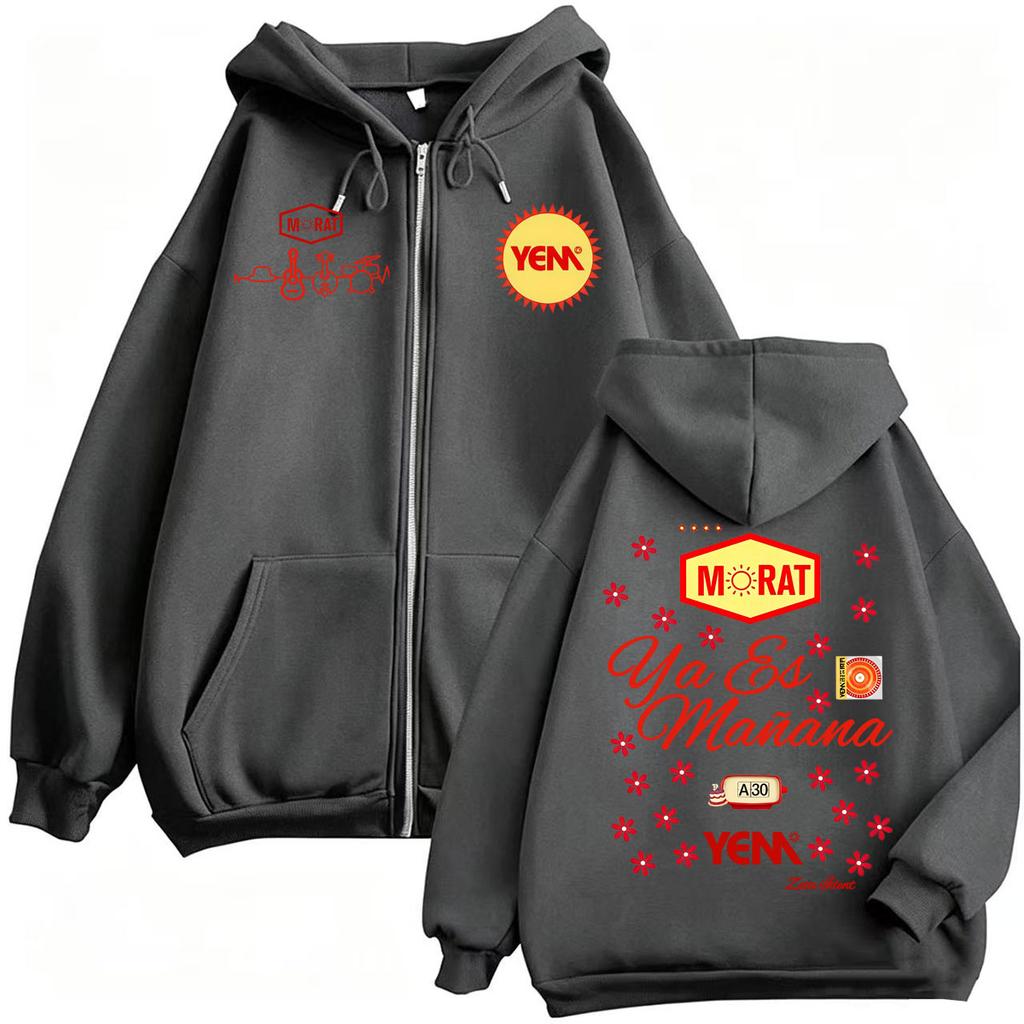 Band Morat Ya Es Manana Yem Zipper Hoodies Men Women Harajuku Streetwear Zip Up Hooded Sweatshirt Jacket Coats