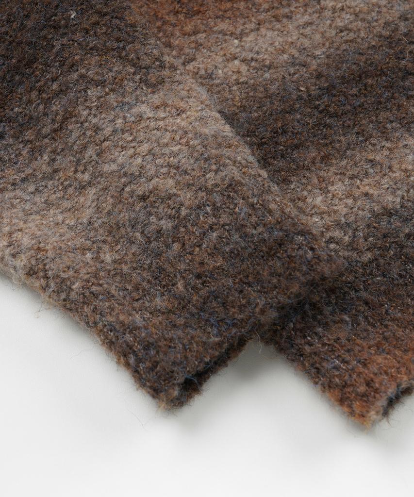 FRIZMWORKS Gradation Boucle Knit _ Brown