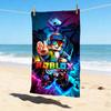 Roblox Party Stylish Digital Printing Beach Towel Quickdrying Absorbent Blanket For Beach Pool Gym Travel Christmas Gift C922302