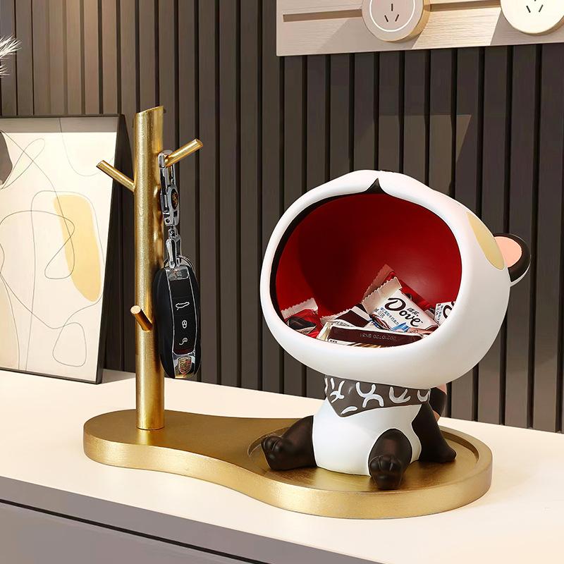 BeauNook Cartoon cute big mouth desktop ornament porch key storage home living room home decoration housewarming gift