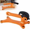 Portable Pipe Vise 1 8in   1 1 2in Capacity Lightweight Aluminum Non Slip Jaw Pipe Clamp for Plumbing HVAC Yellow