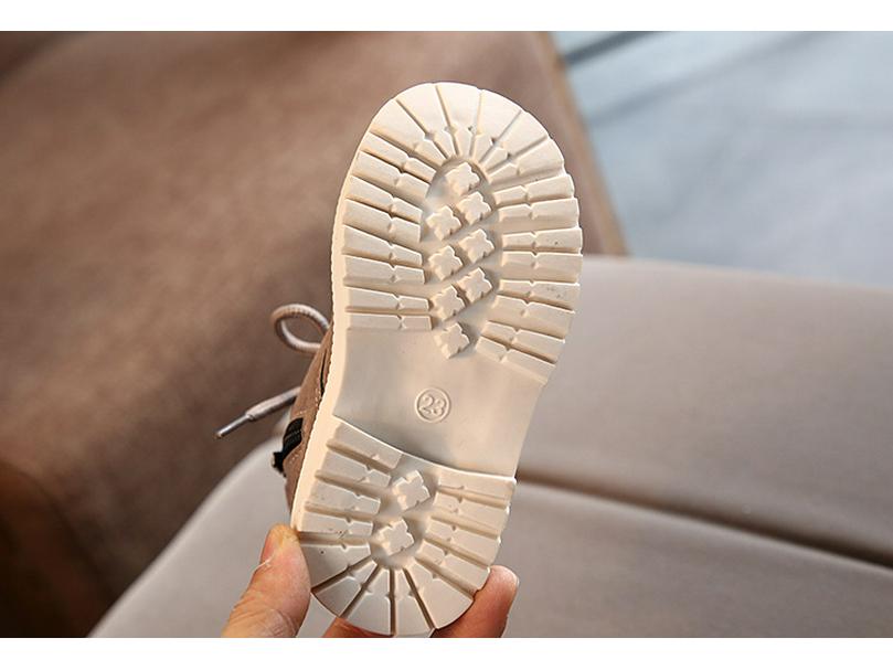 Autumn/Winter Children's Cotton Martin Boots: Warm, Stylish Boys' and Girls' Side-Zip Retro Snow Boots