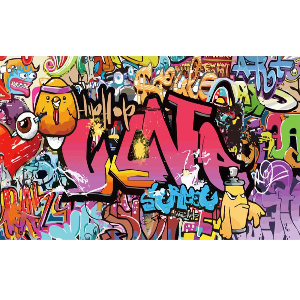 Graffiti Mural Colorful Graffiti Wallpaper Suitable For Bedroom Living Room Restaurant Wallpaper
