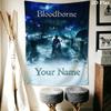 Name Custom Bloodborne Wall Tapestry Aesthetic Wall Hanging Printed Fabric Blanket Decorative Tapestries for Bedroom Living Room Home Decor