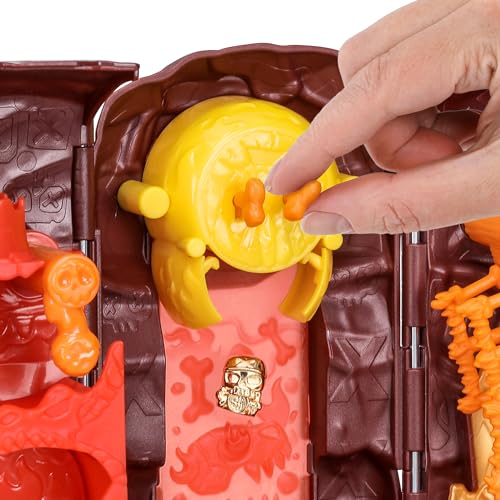 Treasure X Lost Lands Skull Island Lava Tower Micro Playset, a 15-level adventure! Survive traps and discover 2 micro-sized action figures. Will you f