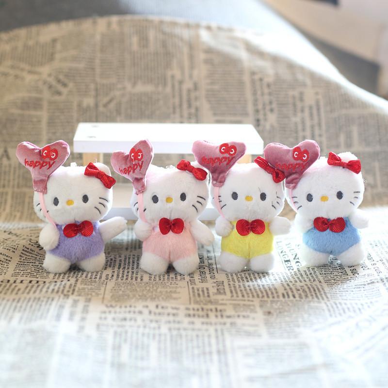 Keychain Love Balloon Cute Cartoon Girl Backpack Decorative Pendant