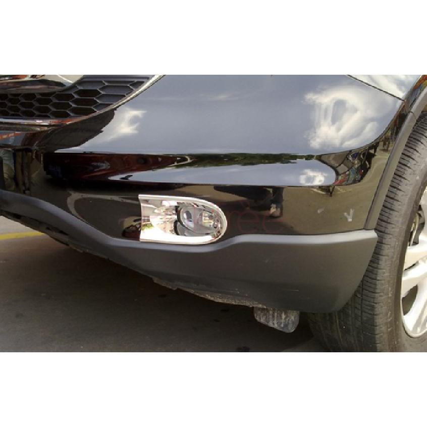 ABS Chrome Front Fog Light Lamp Cover Trim For 2010-2011 Honda CRV CR-V