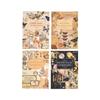 Yuezhen Waterproof PET Film Sticker Book: Creative Wood-Themed Journal Stickers