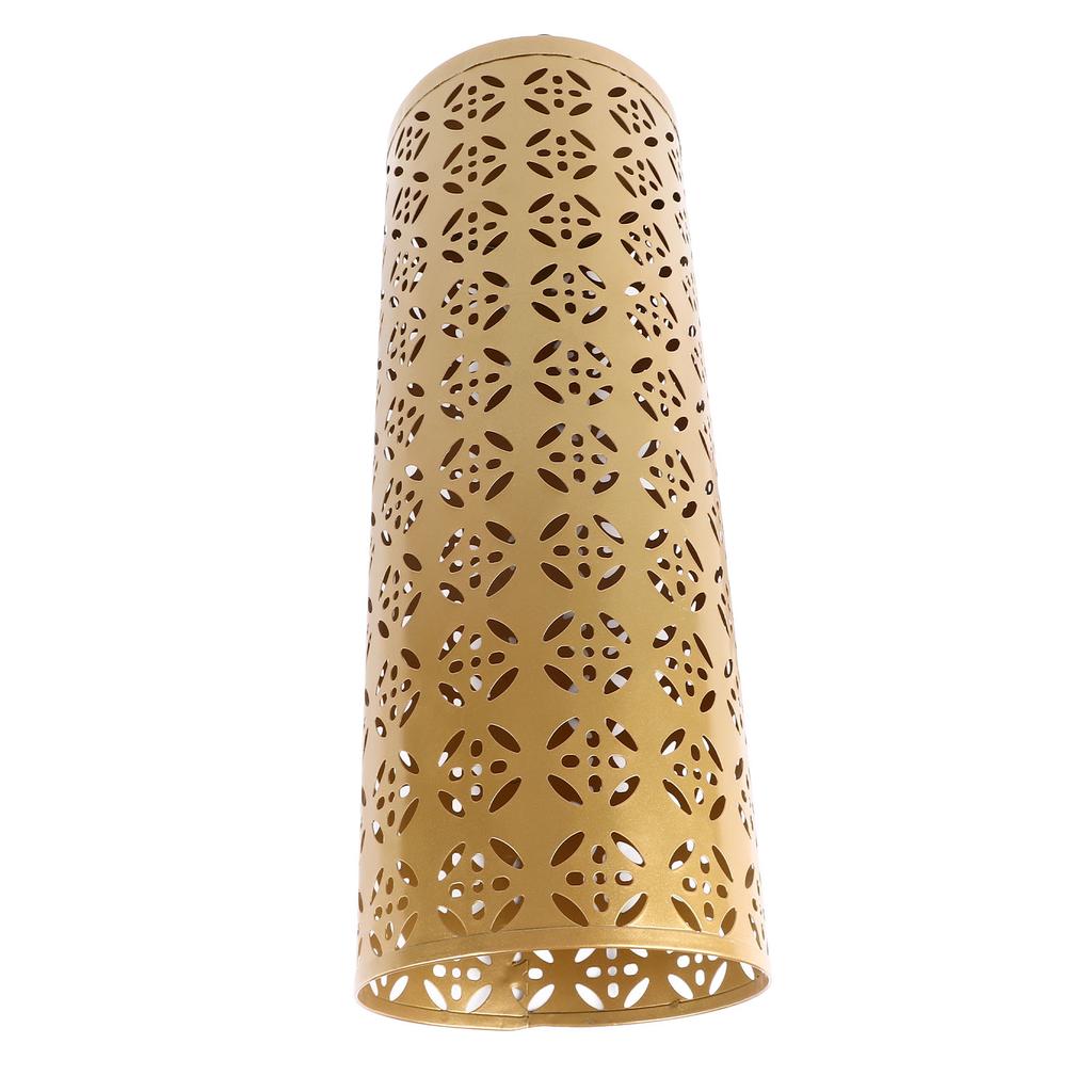 Umbrella Holder Round Rust Proof Stylish Hollow Copper Pattern Metal Umbrella Holder Bin for Home Entryway