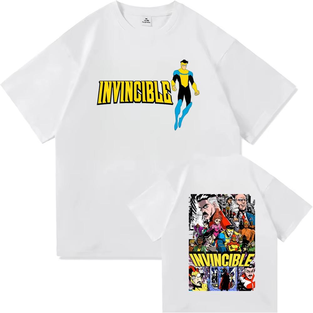 Niezwyciężony Bohater Manga Koszulka Graficzna Męska Damska Bawełniana Koszulka Letnia Codzienna Modna Odzież Topy Wysoka Jakość Streetwear Unisex Nowy Model