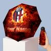 Bologna FC Manual Five Fold 8 Rib Umbrella Support Custom Text, Lightweight Travel Umbrella