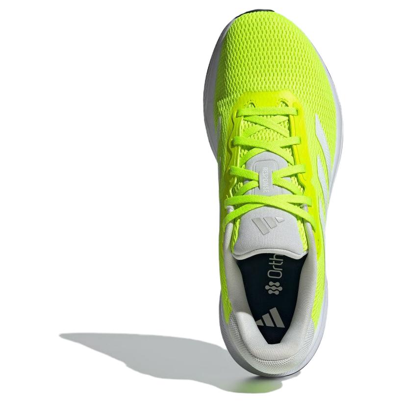 Adidas Response Comfortable Lightweight Free Running Slip Resistant Durable Low Top Long Distance Running Shoes Men Running Shoes Yellow White IH6004