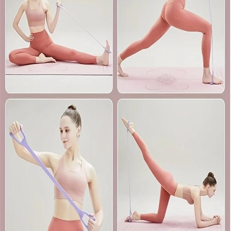 Figure-8 Resistance Band – Multi-Functional TPE Elastic Workout Strap for Full-Body Strength, Yoga & Pilates Training