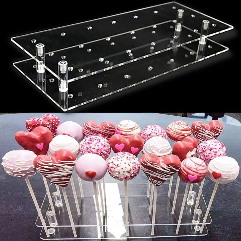 21/35/56 Löcher Kuchen Lutscher Ständer Display Halter Basen Regal Backen Werkzeuge Dessert Display Backformen Küche Party Supplies