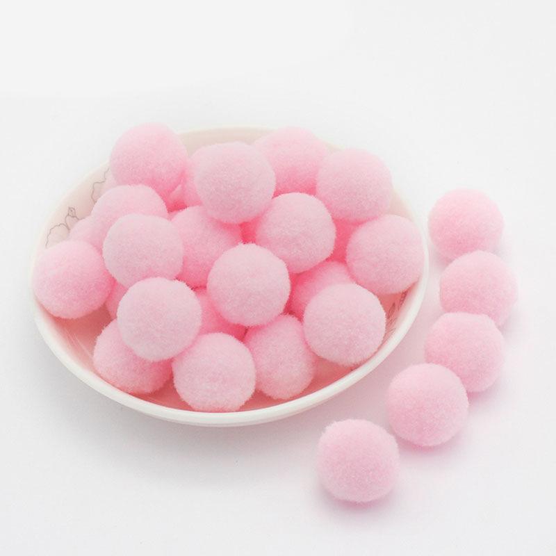 Colored Pompoms 81015202530Mm High Elasticity Soft Diy Pom Poms Fuzz Ball Pompom For Crafts Wedding Decor Kid Creative Toy