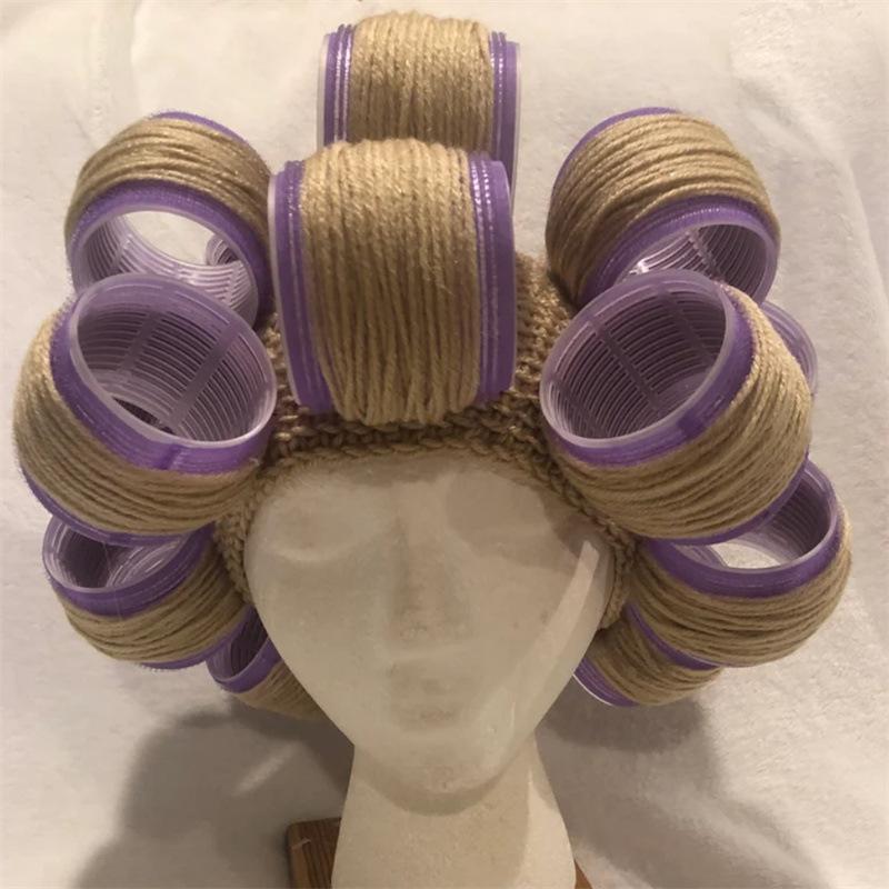 New Hand-knitted Color-blocked Clown Hat, Fashionable and Personalized Adult Pullover Hat