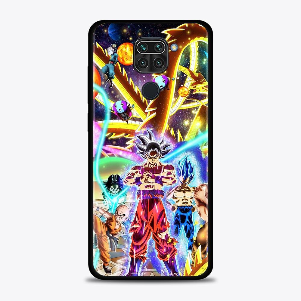 Telefonfodral för Xiaomi Redmi Note 11 10 8 Pro Cover 9s 11T 9t 8t 8 7 för Redmi k40 10 9 9a 9c Funda Anime Dragon Ball Super Goku