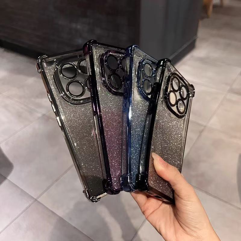 For Huawei Nova 11 10 9 8 Pro SE 7 Pro SE 6 4E Phone Case Dual Use Plating Gradient Shiny Glitter Luxury Back Cover