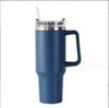 40oz Second Gen Insulated Stainless Steel Car Cup with Straw - Large Capacity Cold Preservation