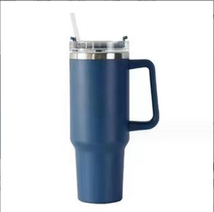 40oz Second Gen Insulated Stainless Steel Car Cup with Straw - Large Capacity Cold Preservation