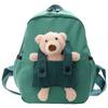 Kids School Bag With Adorable Bear Pendant And Lightweight Nylon Interior For Young Children