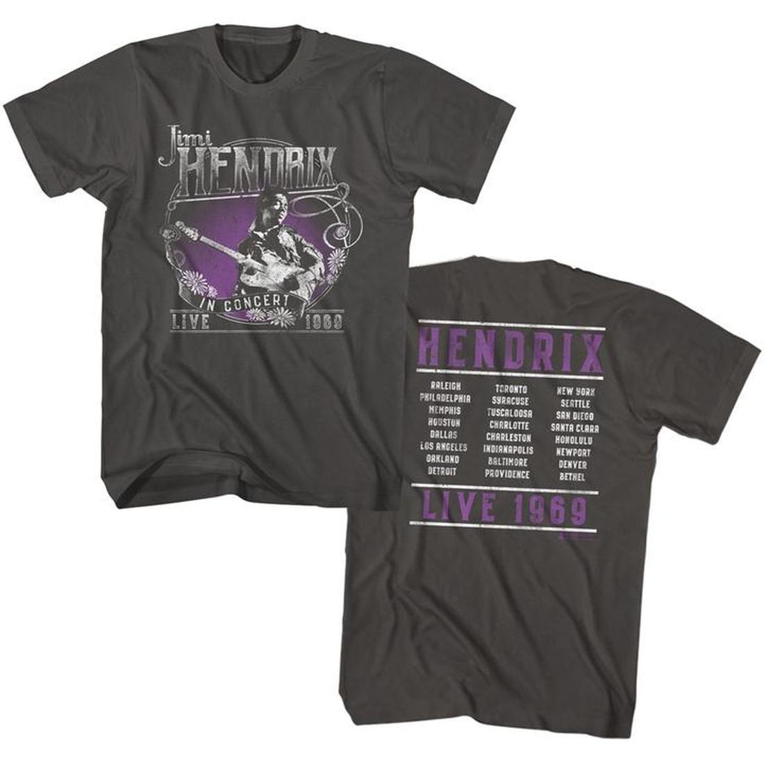 Jimi Hendrix Live 1969 T-Shirt S