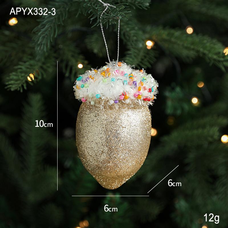 Creative Christmas Hanging Cute Ice Cream Pendant Navidad 2026 Christmas Decor Xmas Tree Decor New Year Gift Toys