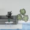 Tropical Bookend Palm Leaves Wooden Book Holder Creative Jungle Wall Art Decorative Home Decor for