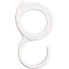 Ring Buckle Railing Abs Home Hook Hanger Coat Hat Tie Hanging Storage Organizer Hook S-shaped Plastic Snap Ring