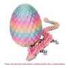 22cm 3D Printed Dragon 8.5cm Dragon Egg Chinese Festival Dragon Figurine Crystal  Egg Funny Home Office Cool Ornament Decoration