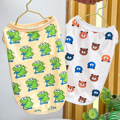 Cat Spring and Summer New Vest Dog Clothes Cat Small Medium and Large Dog Teddy Than Bear French Fight Pet Products Breathable
