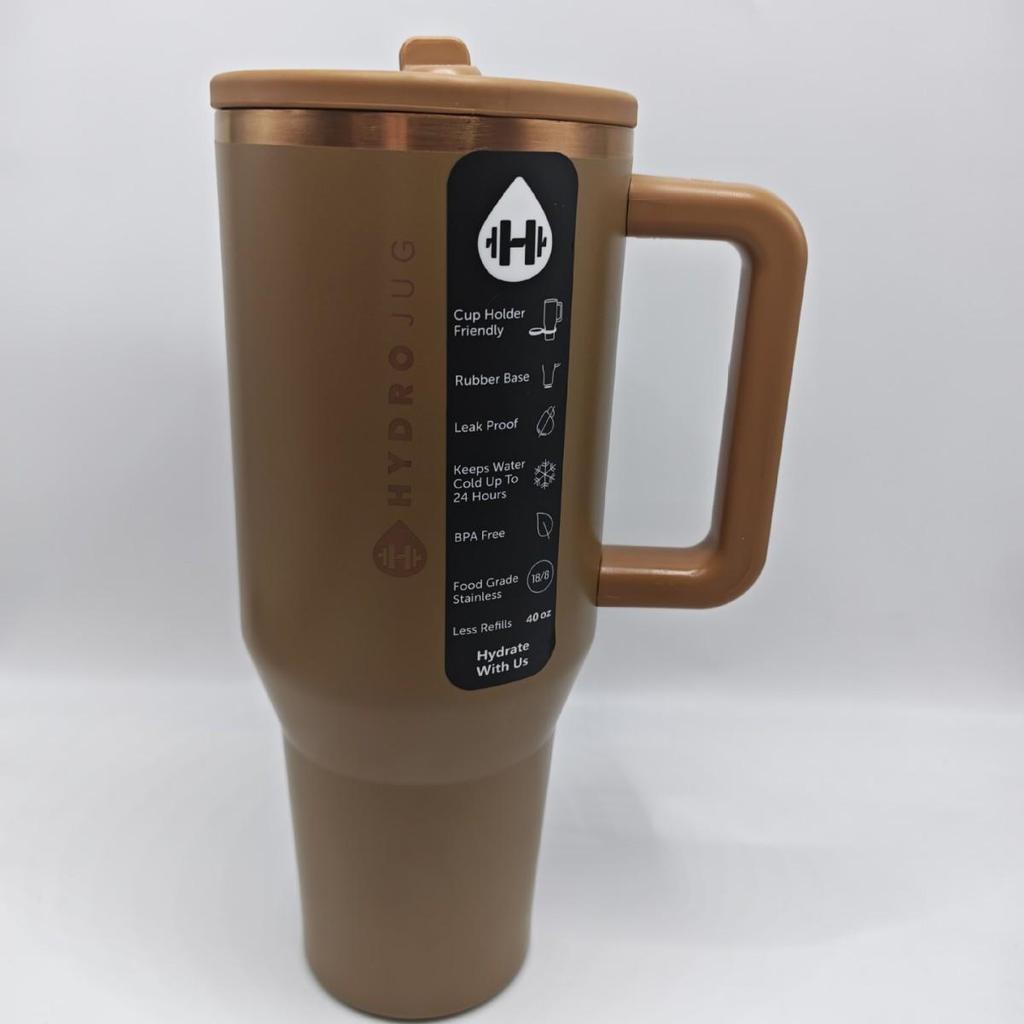 HydroJug Borraccia da Viaggio Isolante a Prova di Perdite, Grande 32oz/40oz, con Manico