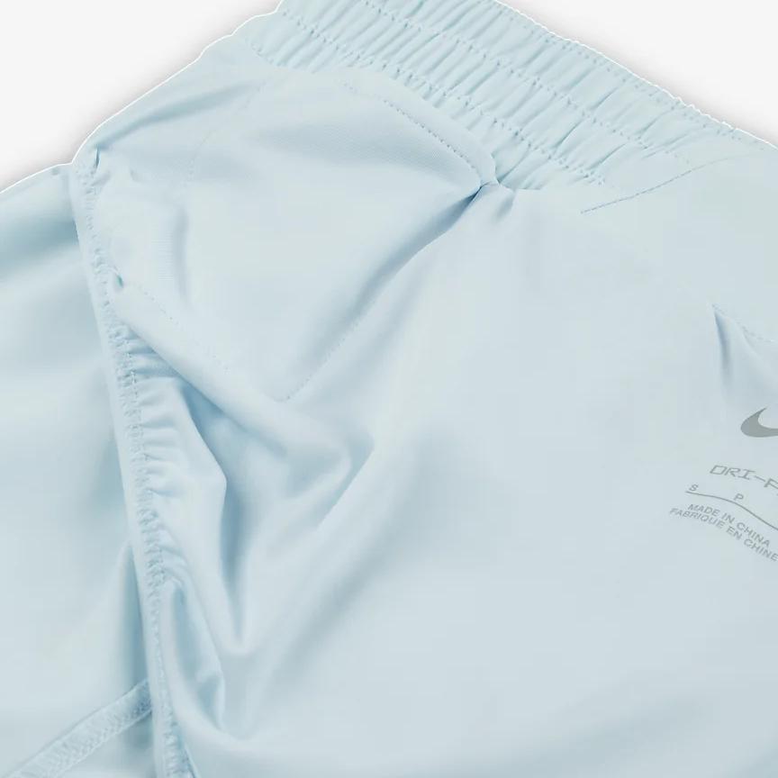 Nike Dri-FIT One Women's Mid-Rise 3" Brief-Lined Running Shorts Diffused Blue White DX6011-474