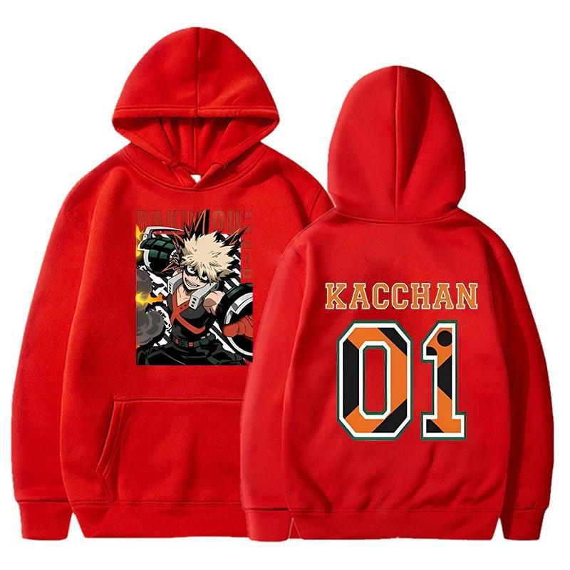 Anime My Hero Academia Hoodie Autumn Fashion Design Men's Women's Sweatshirt Fleece Oversized Couples Casual Hoodies