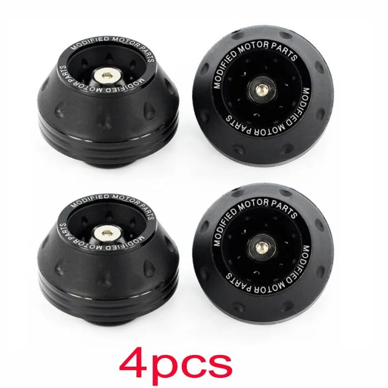4Pcs Universal Motorcycle Wheel Protection Crash Pad Motorbike Crash Protectors Alloy Motocross Falling Front Fork Slider Cups