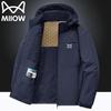 Mao Ren Men's Hooded Fleece Lined Outdoor Jacket