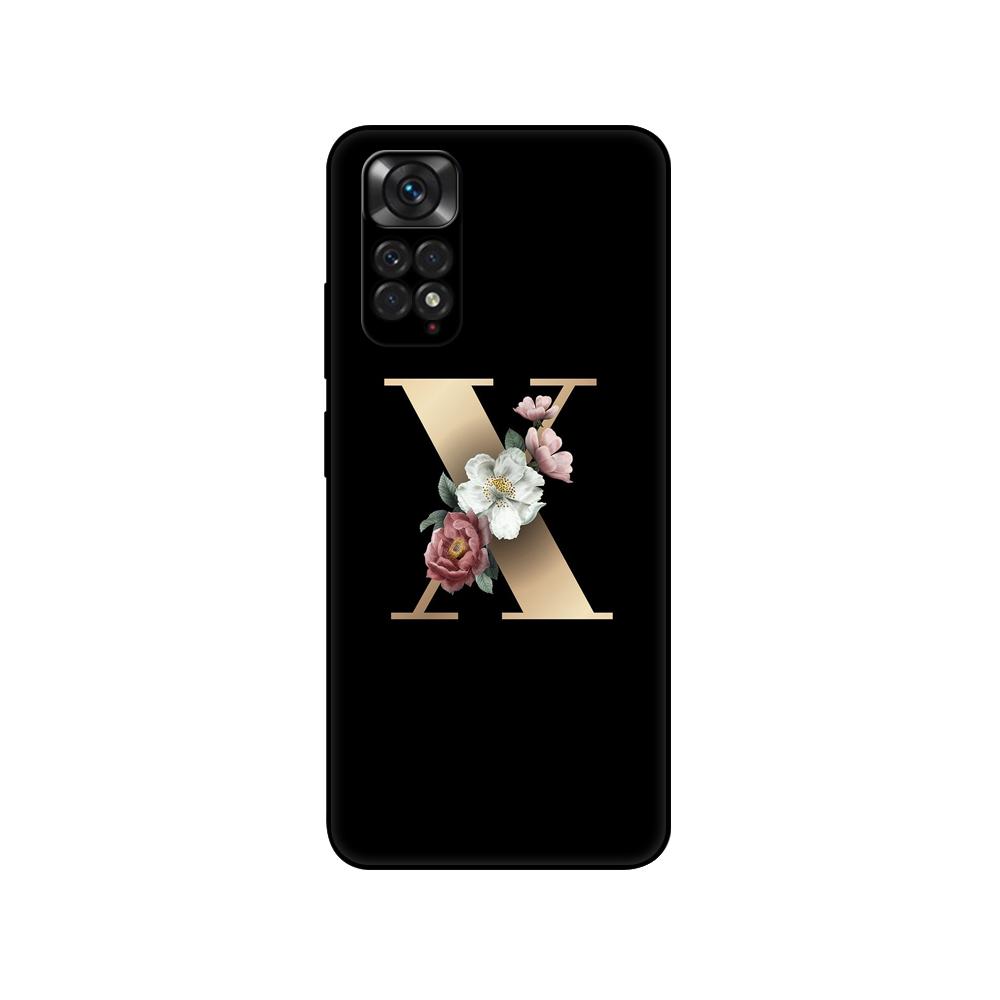 

Для Xiaomi Redmi Note 11 Pro Plus 5G 11S 4G 5G Global Case Note11 pro + задняя крышка телефона Черный чехол из ТПУ Забавное имя с буквой на заказ Redmi Note11Pro 4G5G