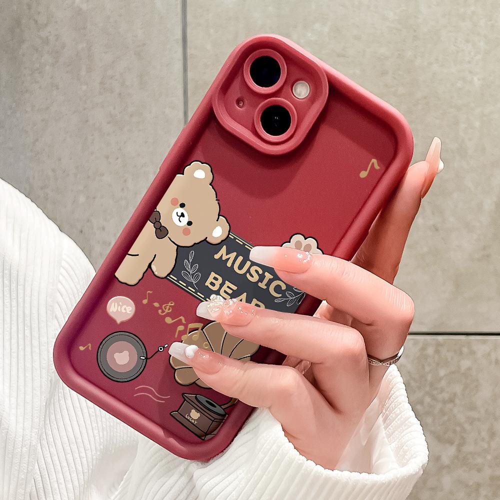 Coque de téléphone en Silicone souple, motif d'impression d'échelle carrée, couverture complète d'appareil photo, Protection antichoc, étui en caoutchouc pour Xiaomi Redmi