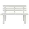 Garden Bench White 110x52x71 cm Polypropylene