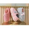 Women's Thick Soled Bag Home Fashion Bow Slippers Winter Velvet Height Increasing Dormitory Warm and Non Slip Cotton Shoes
